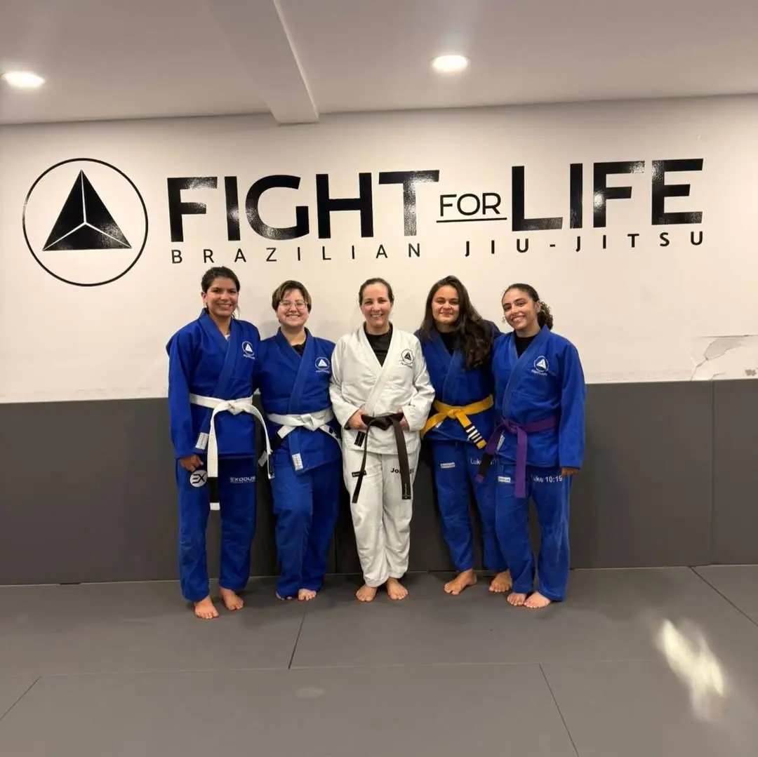 Students after a women's Jiu-Jitsu class